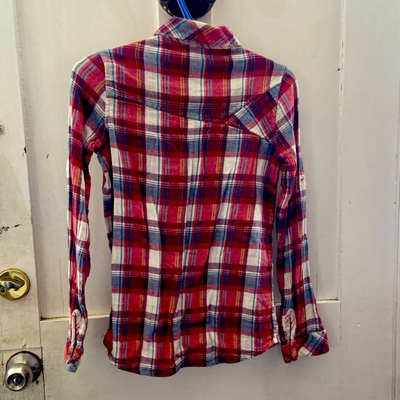 Billabong Asymmetrical plaid shirt - Picture 2 of 2